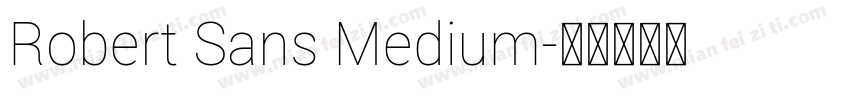 Robert Sans Medium字体转换